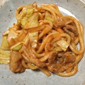 韓国風コチュジャン焼うどん